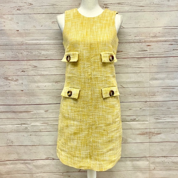 Michael Kors Cotton Textured Sheath Dress - Picture 1 of 15